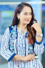 indigo silk embroiderd coaty set