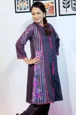 shale color viscose screen printed co ords