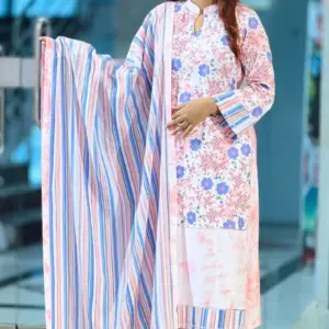 white batik viscose shalwar suit