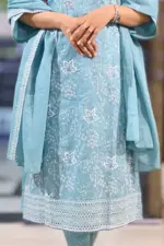 spring cotton machine embroidered shalwar suit