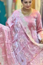 mauve fancy boutique salwar suit
