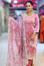 mauve fancy boutique salwar suit