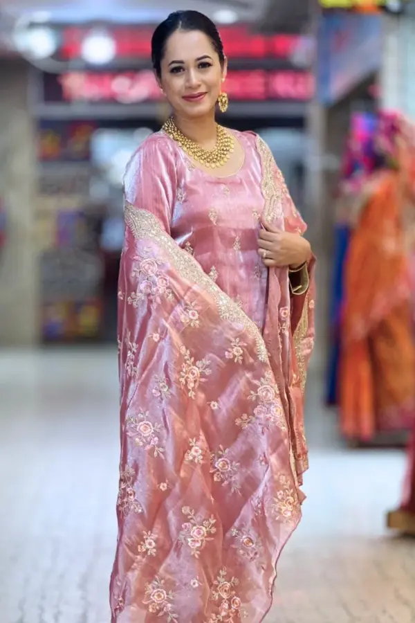 mauve fancy boutique salwar suit