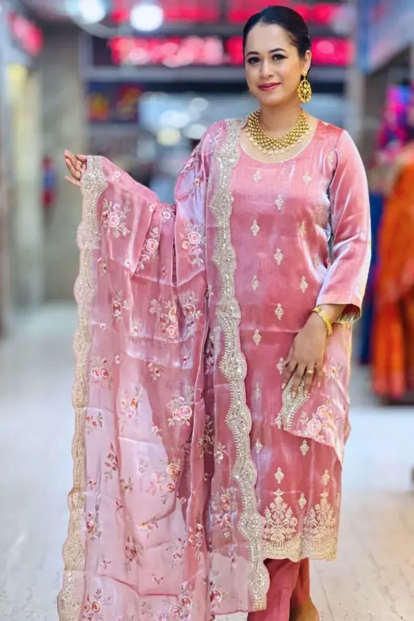 mauve fancy boutique salwar suit