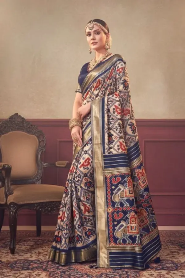 ikkat patola silk saree 3