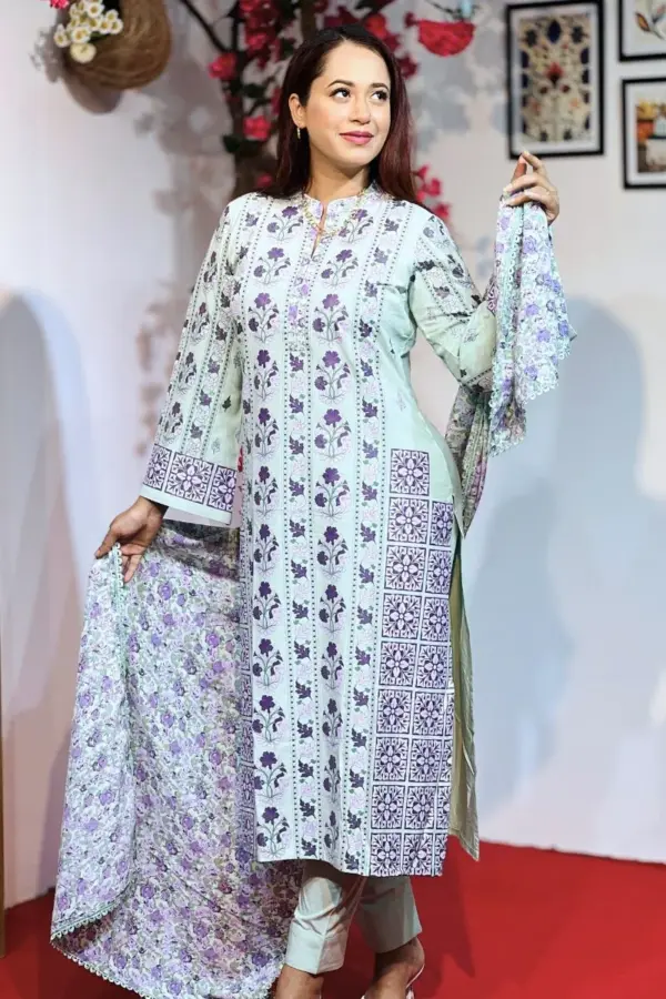 mint color viscos shalwar suit