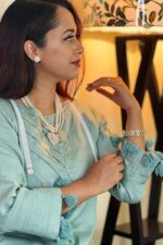 pesta green jacquard cotton co ords