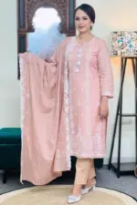 spring cotton machine embroidered shalwar suit