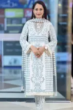 ash screen printed viscose shalwar suit
