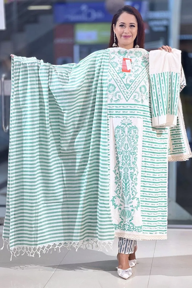 light green screen printed viscose shalwar suit light green screen printed viscose shalwar suit