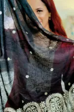 maroon boutique collection salwar suit