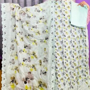 spring cotton machine embroidered salwar suit – 5