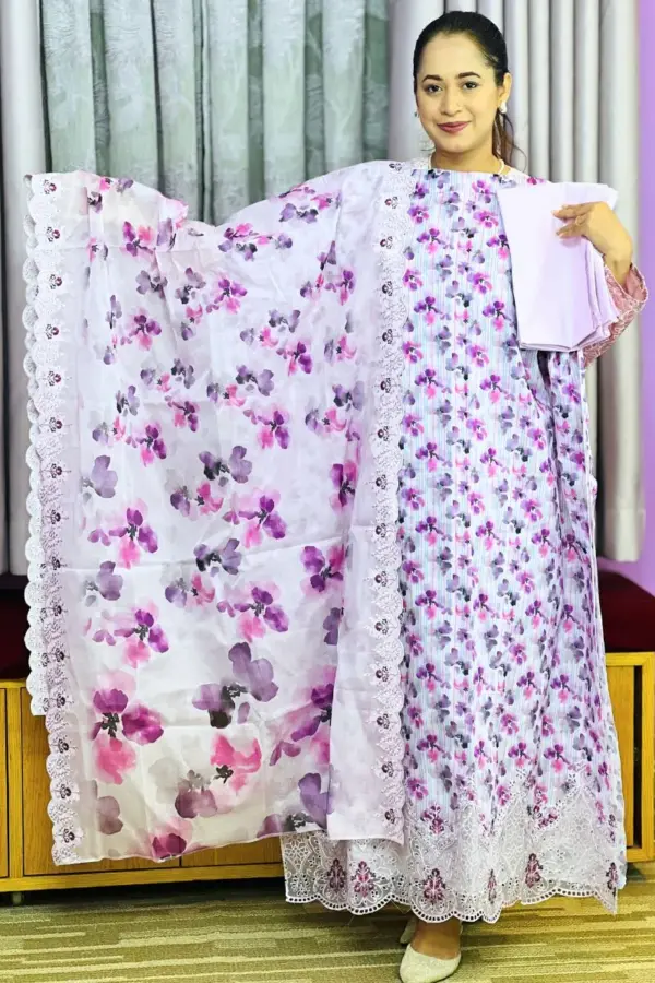 spring cotton machine embroidered salwar suit – 6