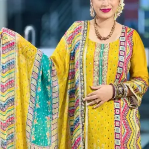 joypuri silk salwar suit