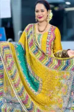 joypuri silk salwar suit