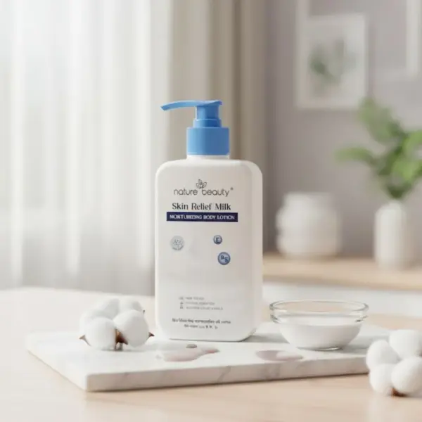nature beauty skin relief milk moisturizer lotion 200ml