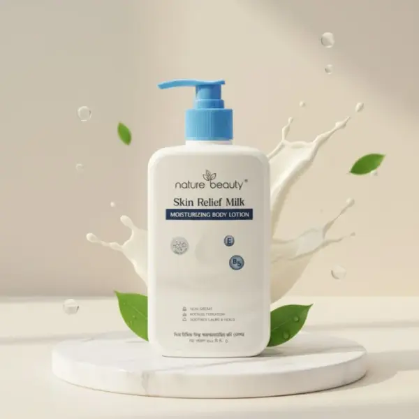 nature beauty skin relief milk moisturizer lotion 200ml