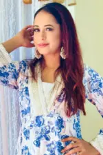 white and blue printed silk co ords