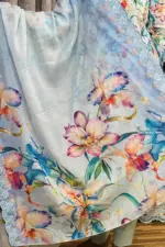 spring cotton machine embroidered with sequin shalwar suit