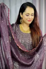 shimmer silk fancy boutique salwar suit