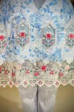 spring cotton machine embroidered shalwar suit