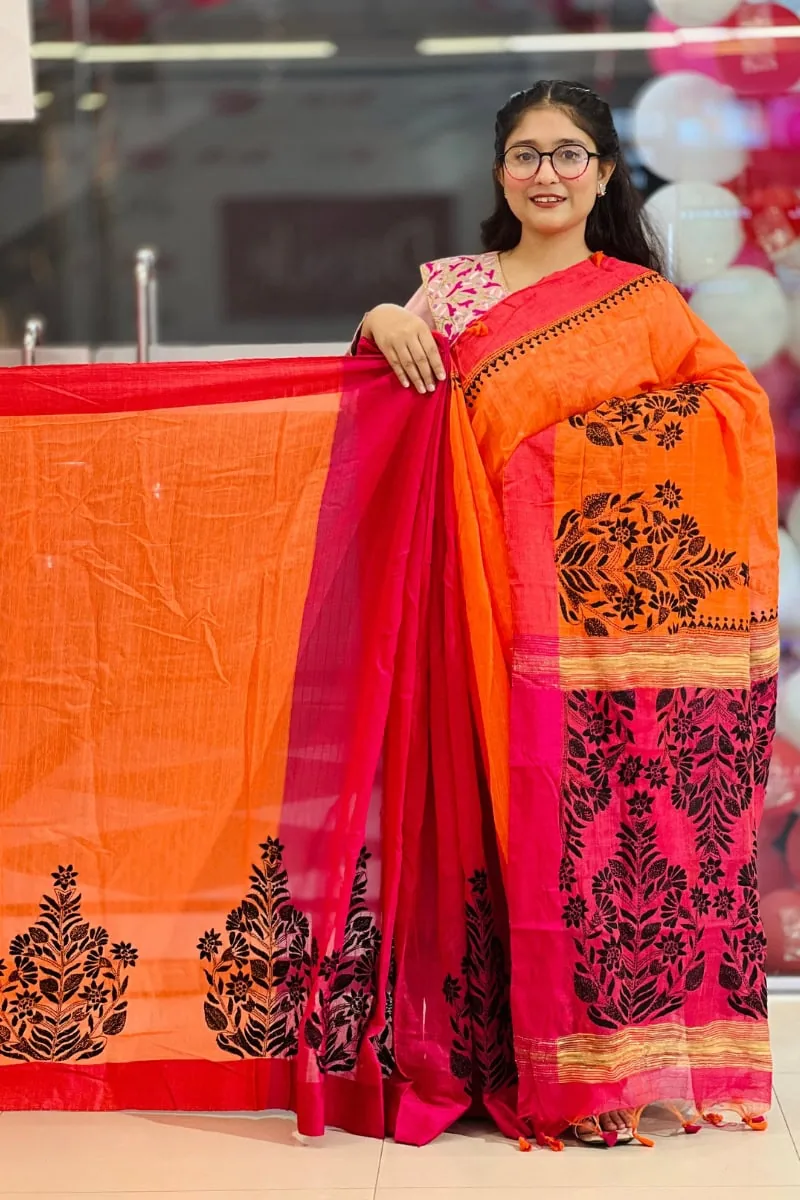 linen khadi saree 2 linen khadi saree 2
