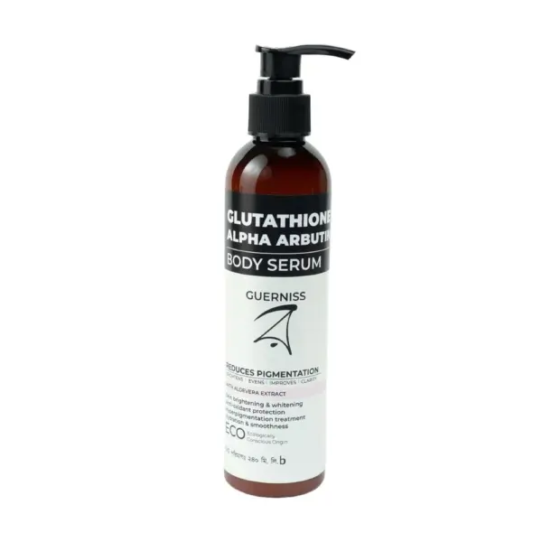 guerniss raw glutathione alpha arbutin body serum 240ml