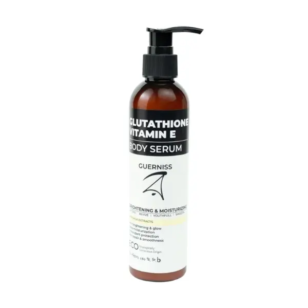 guerniss raw glutathione vitamin e body serum 240ml