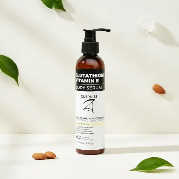 guerniss raw glutathione vitamin e body serum 240ml