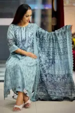 spring cotton machine embroidered salwar suit