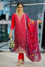 chundri silk salwar suit
