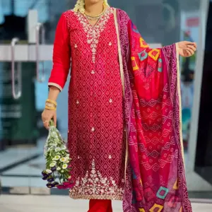 chundri silk salwar suit