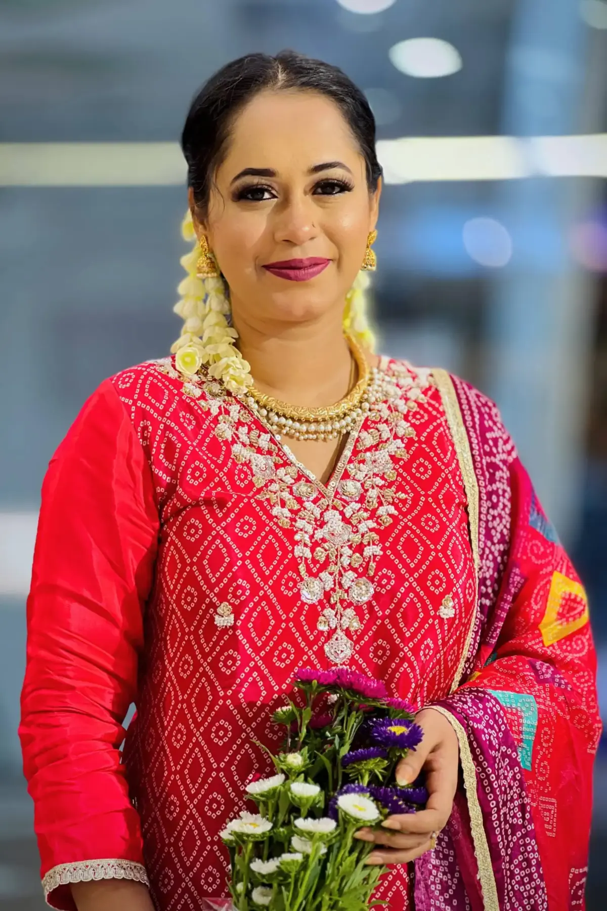 chundri silk salwar suit