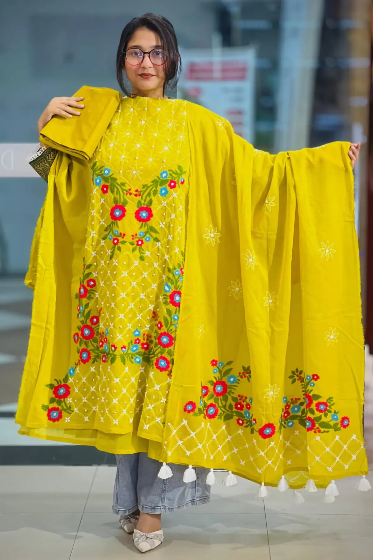 cross golap salwar suit