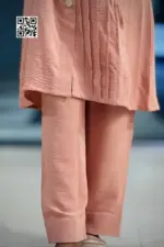 peach colour cy micro fabric co ord set