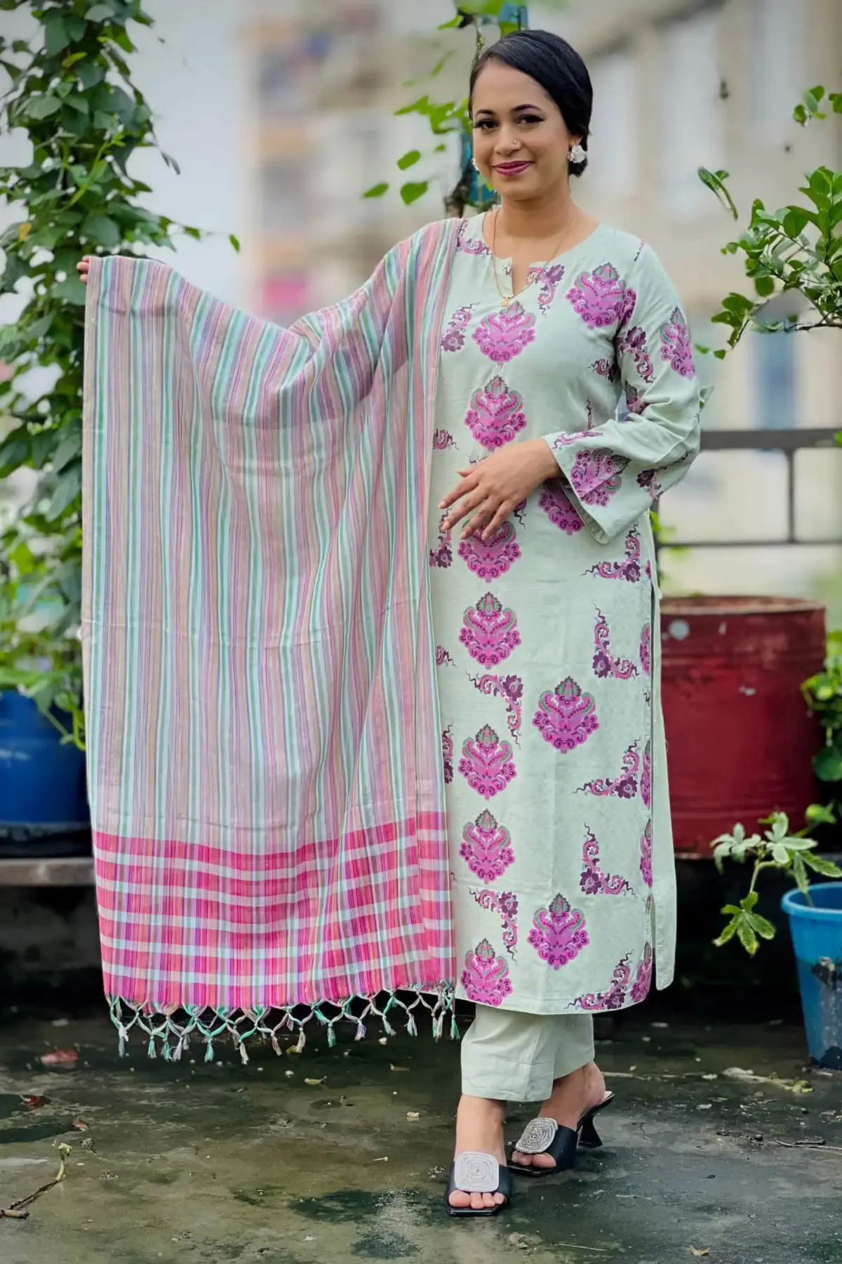 light dusty mint viscose jacquard screen printed salwar suit light dusty mint viscose jacquard screen printed salwar suit