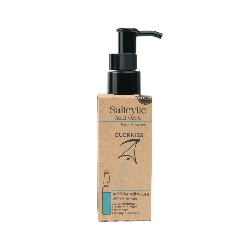 guerniss raw salicylic acid 0.5% facial cleanser 100ml guerniss raw salicylic acid 0.5% facial cleanser 100ml