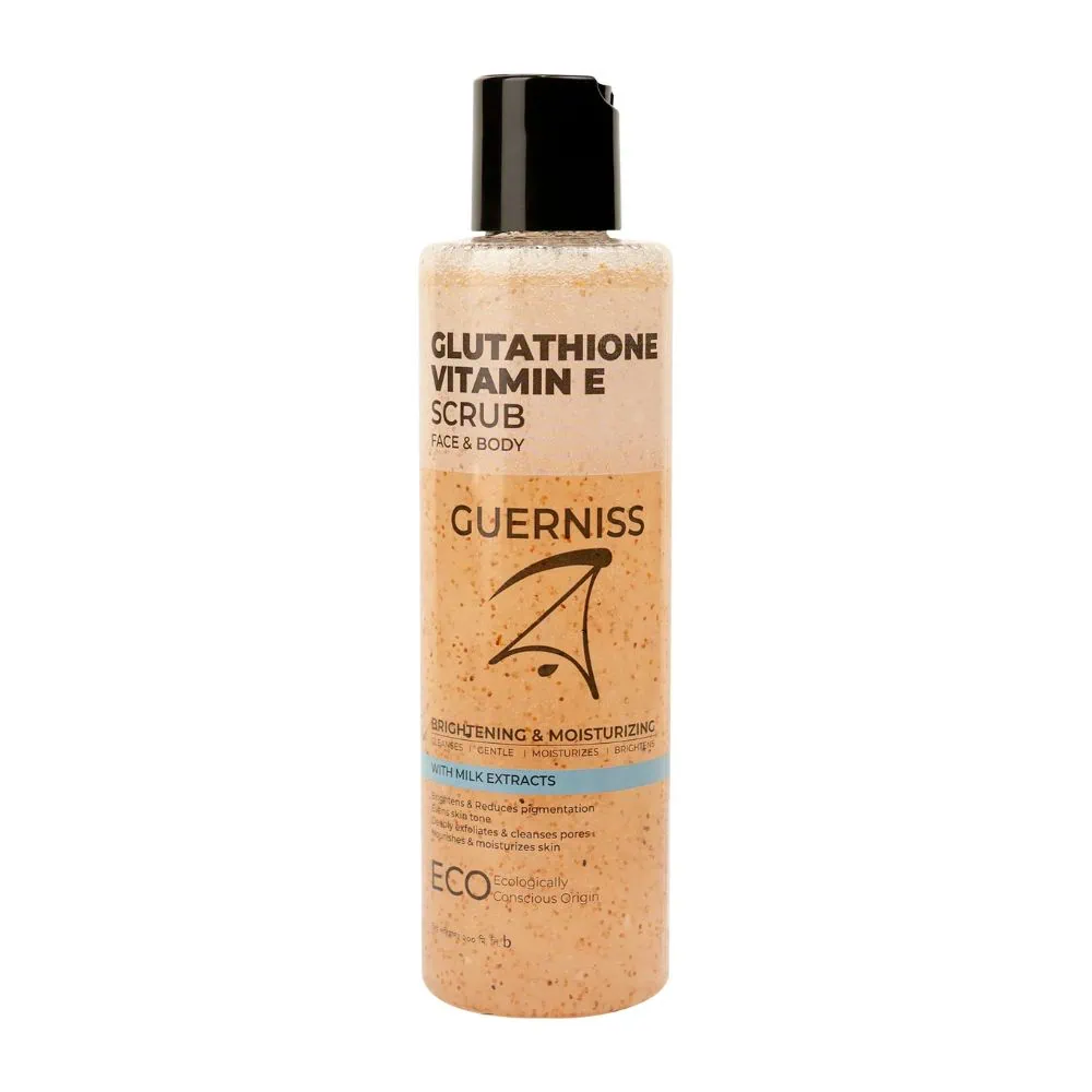 guerniss raw glutathione vitamin e body scrub 200ml guerniss raw glutathione vitamin e body scrub 200ml