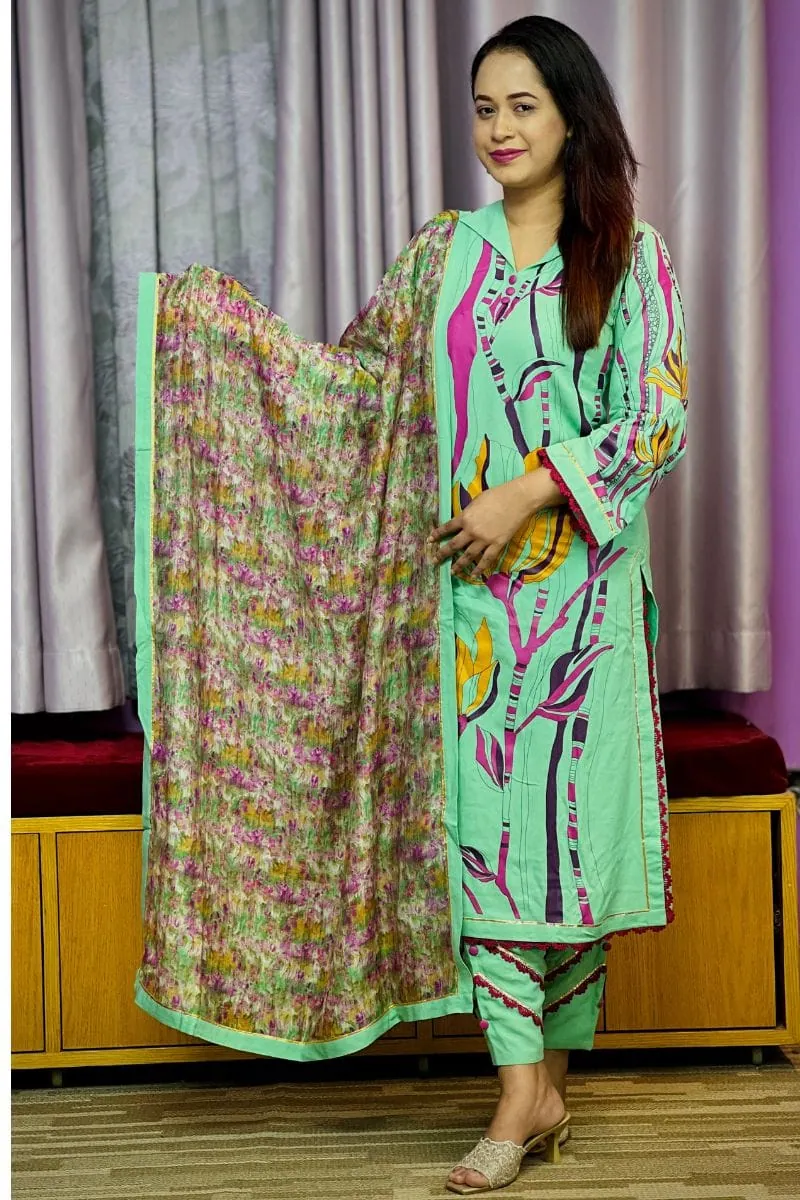 viscose & georgette screen printed salwar suit viscose & georgette screen printed salwar suit