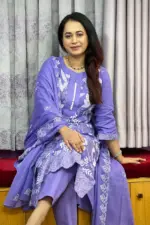spring cotton machine embroidered & sequence salwar suit – 10