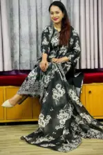 spring cotton machine embroidered with sequin salwar suit