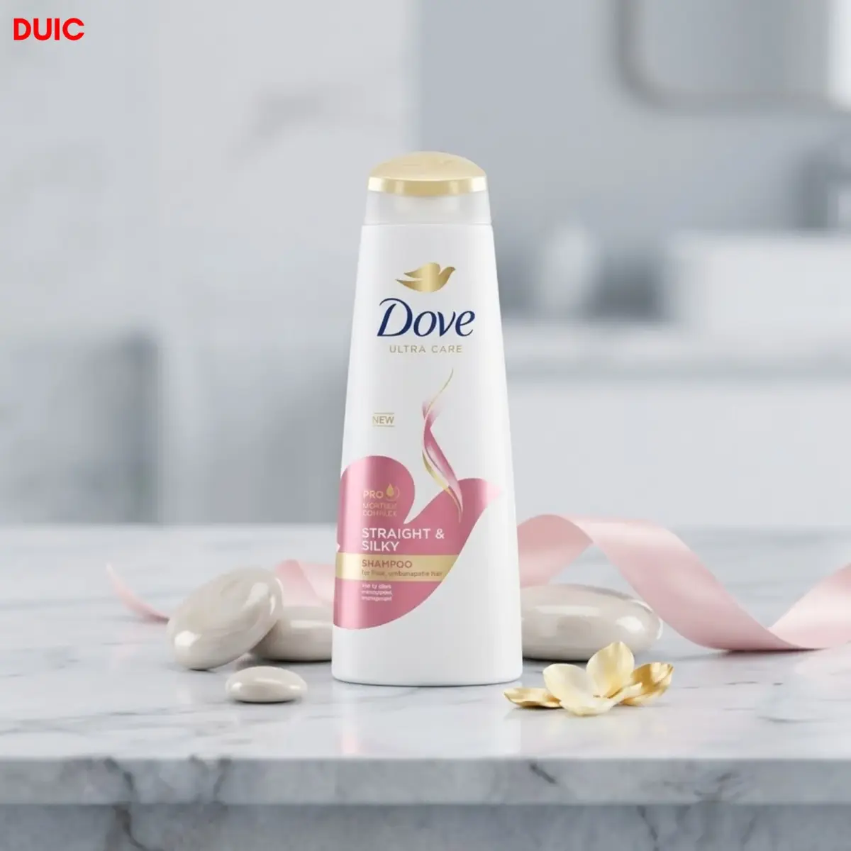 dove ultra care straight & silky shampoo 330ml