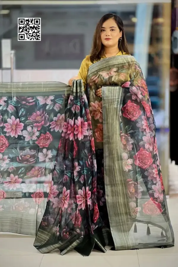 organza silk saree 2