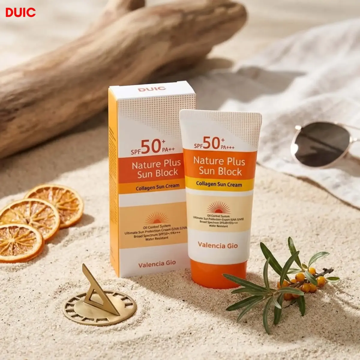 valencia gio nature plus sun block spf 50+ sunsreen 70ml