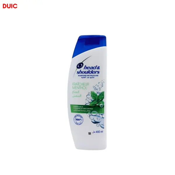 head & shoulders fraicheur menthol shampoo 400ml
