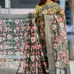 organza silk saree 1