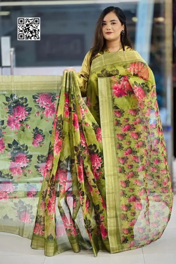 organza silk saree – 4
