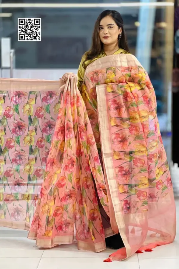 organza silk saree – 5