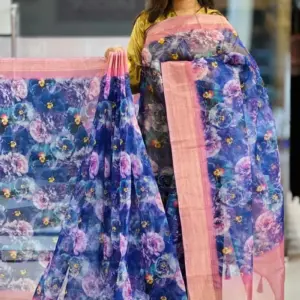 organza silk saree – 3