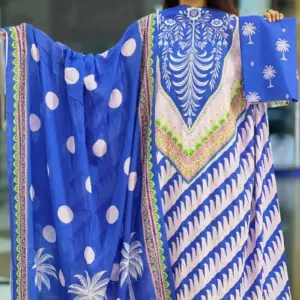 spring cotton digital printed unstitched salwar suit 8